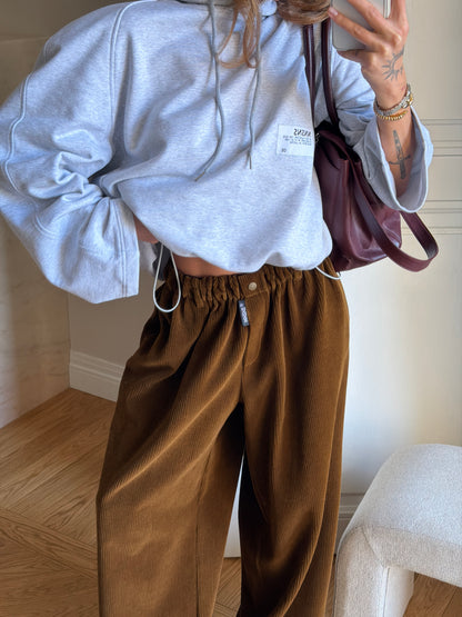 VELVET PANTS GOLDEN MUSTARD