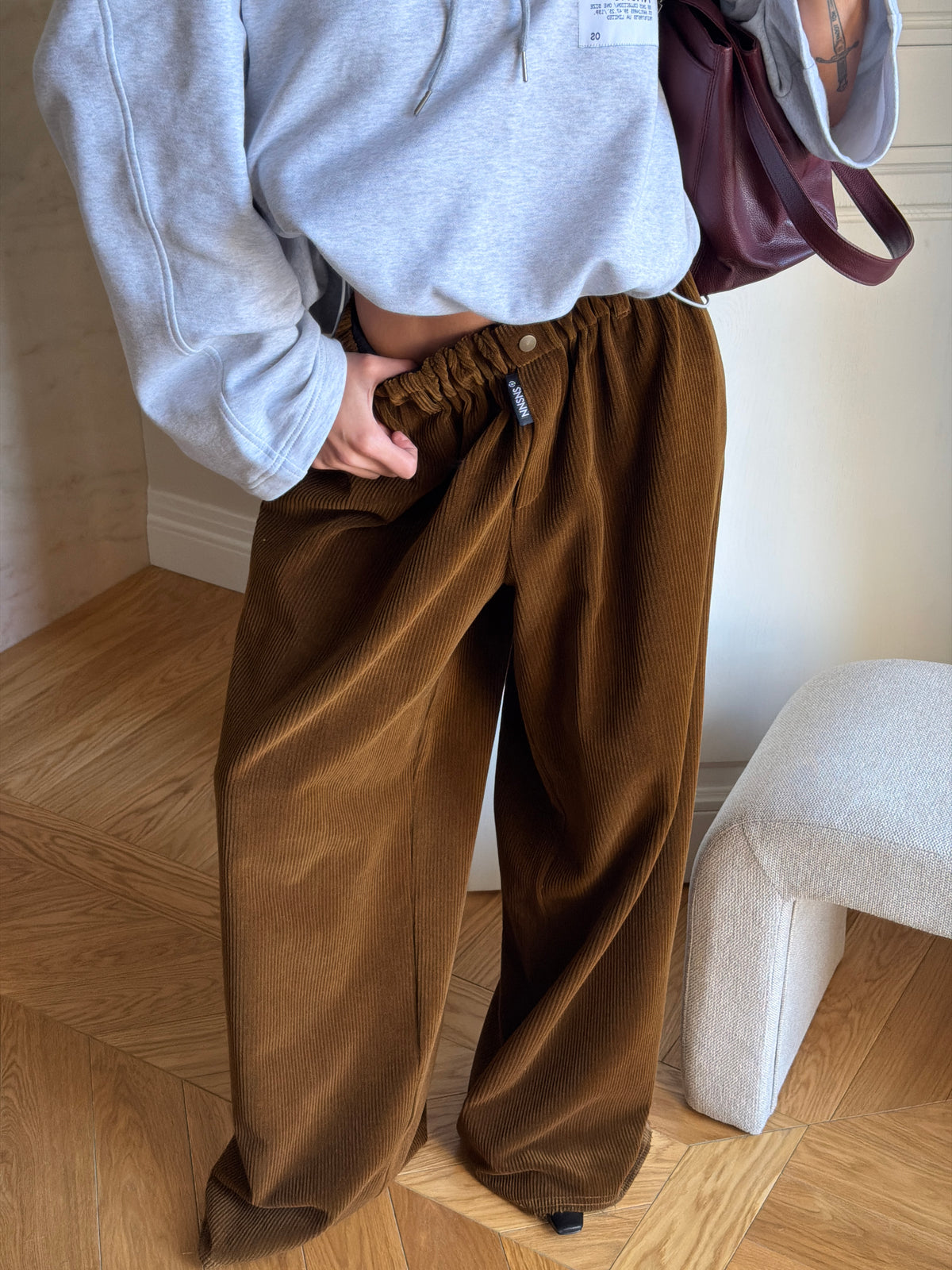 VELVET PANTS GOLDEN MUSTARD