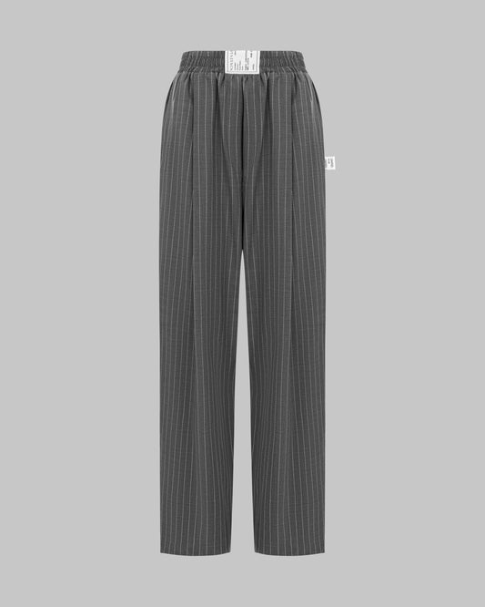 WOOL PANTS GREY