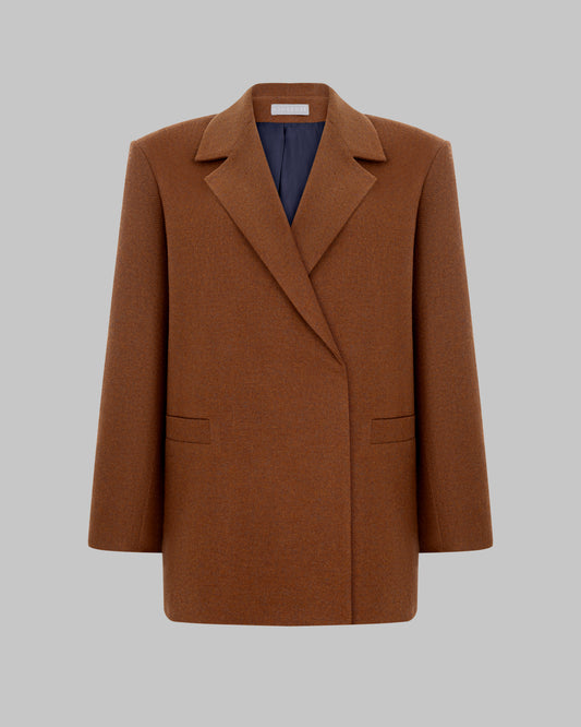 OVERSIZED JACKET TERRACOTTA