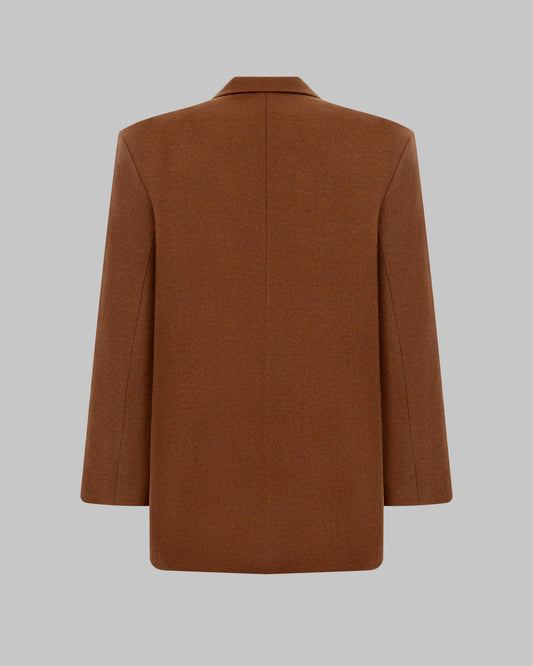OVERSIZED JACKET TERRACOTTA