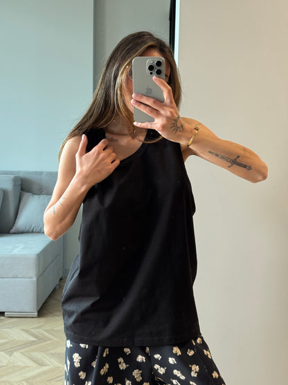 BLACK RELAXED TANK NONSENSE