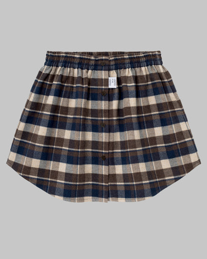 CHECKED FLANNEL SKIRT