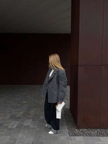 OVERSIZED RAFFLE WOOL JACKET