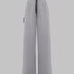 RAGGED BELT PANTS LIGHT GRAY