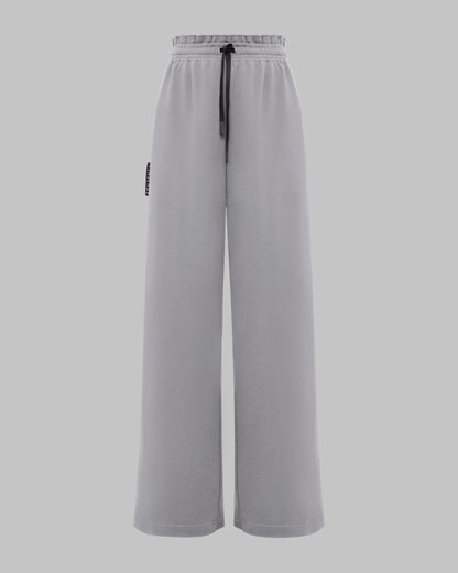 RAGGED BELT PANTS LIGHT GRAY