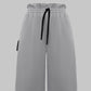 RAGGED BELT BERMUDAS LIGHT GRAY