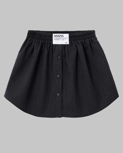 WOOL SKIRT DARK GREY