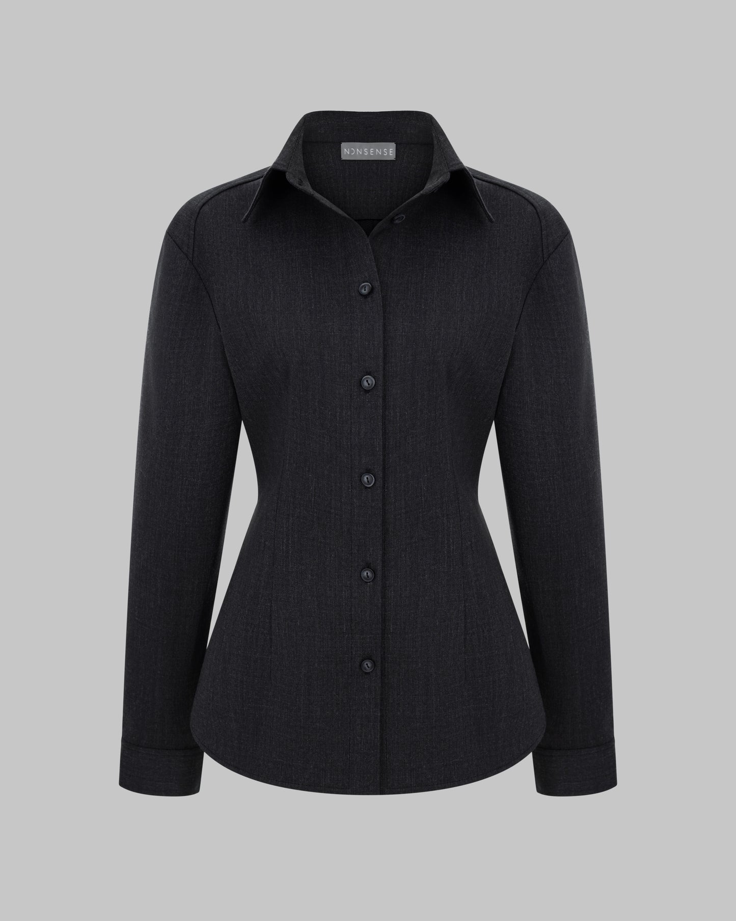 HEAVYWEIGHT WOOL SHIRT DARK GREY