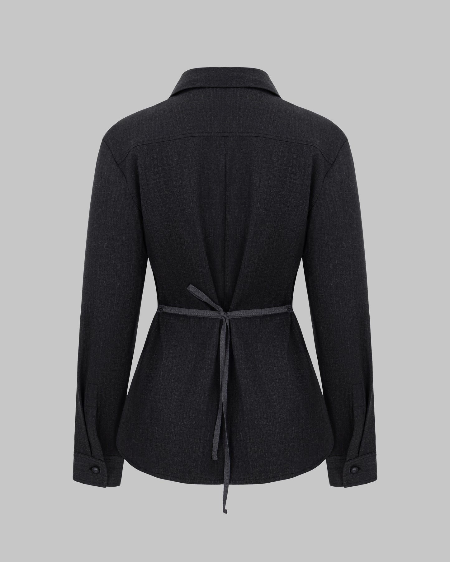 HEAVYWEIGHT WOOL SHIRT DARK GREY