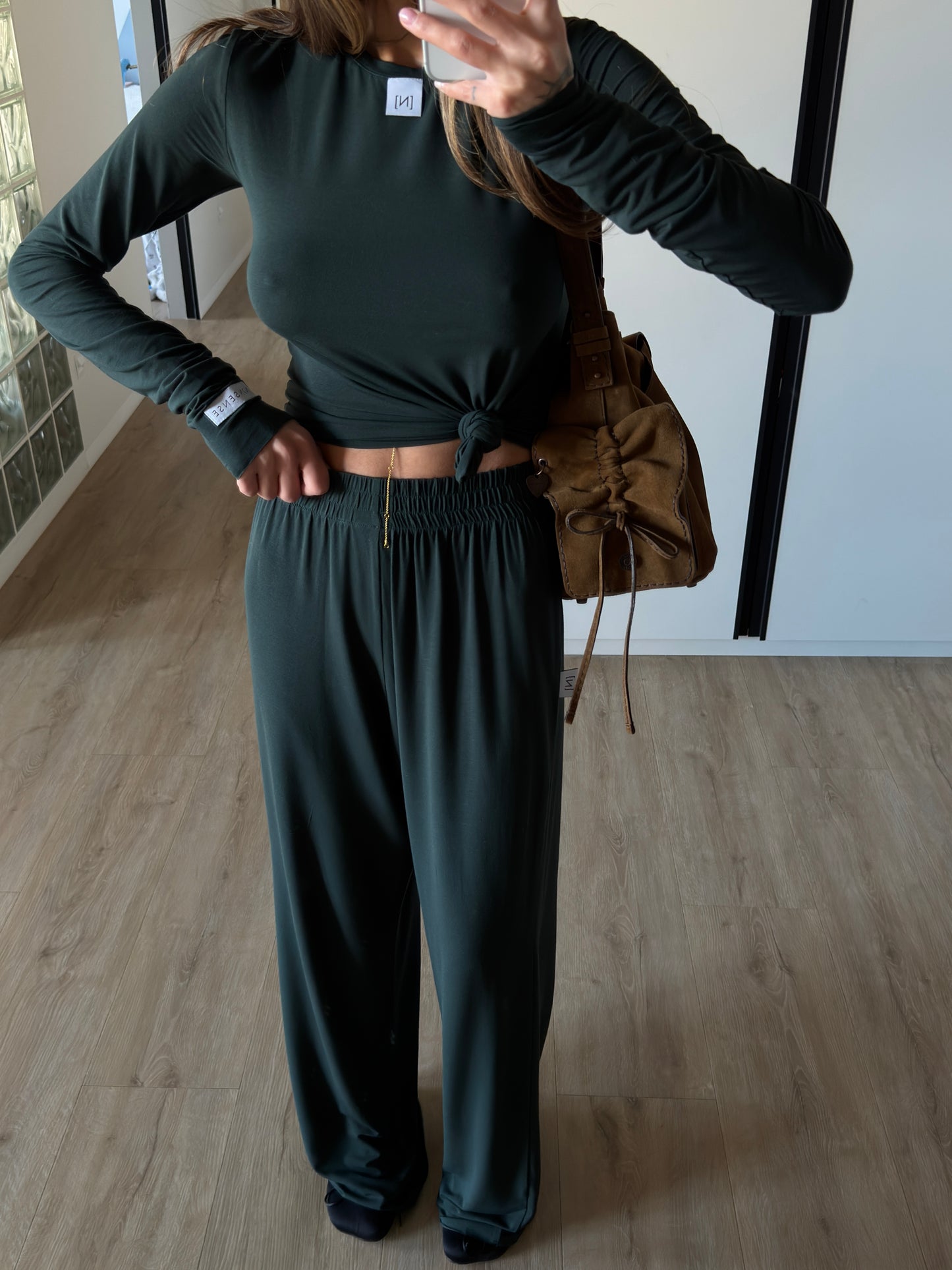 VISCOSE SUIT BLUE/GREEN