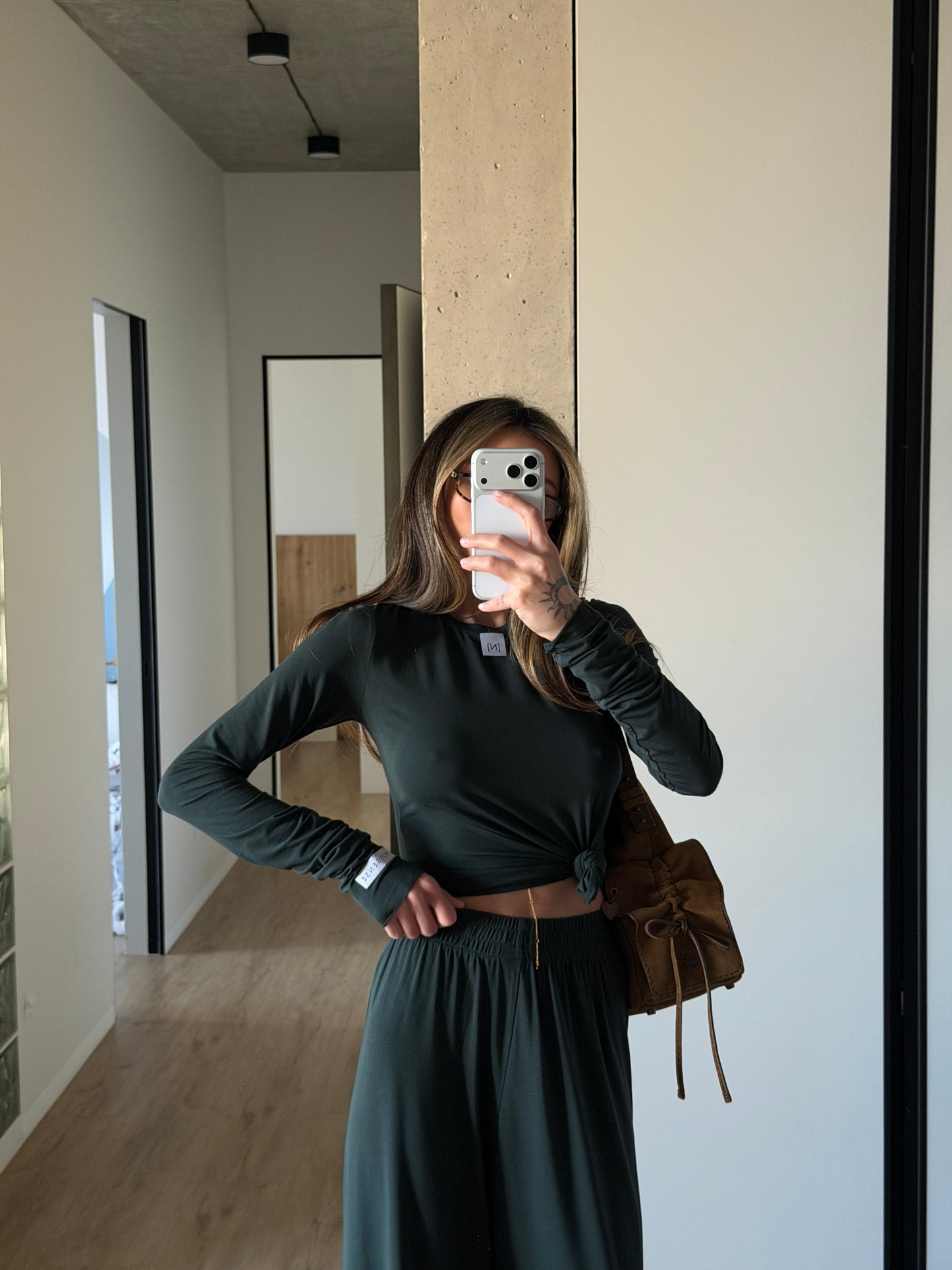 VISCOSE SUIT BLUE/GREEN