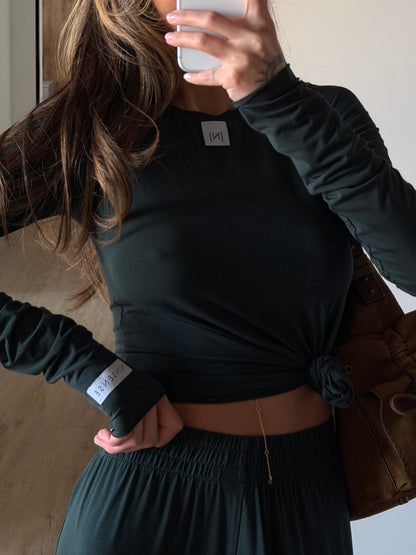 VISCOSE SUIT BLUE/GREEN