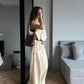 COTTON RELAXED PASTEL YELLOW PANTS
