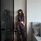 DRAPED CHOCOLATE TOP