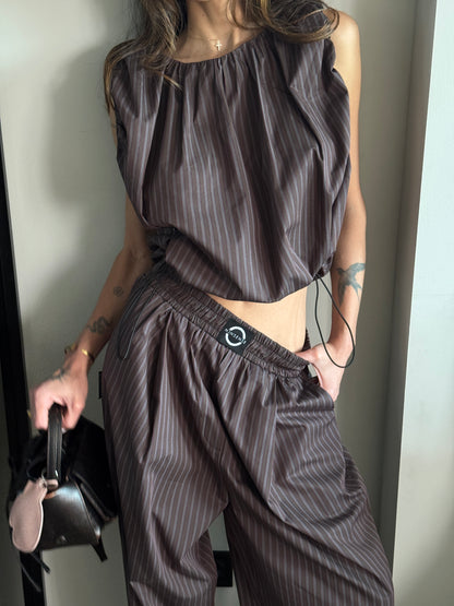 DRAPED CHOCOLATE TOP