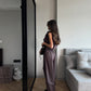 DRAPED CHOCOLATE TOP