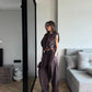 DRAPED CHOCOLATE TOP