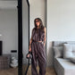 DRAPED CHOCOLATE TOP