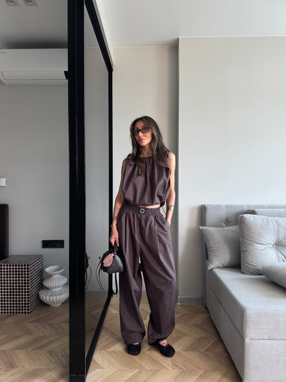 DRAPED CHOCOLATE TOP