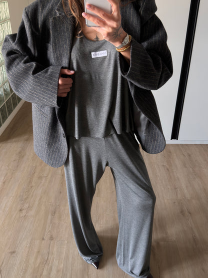 OVERSIZED WOOL GREY JACKET