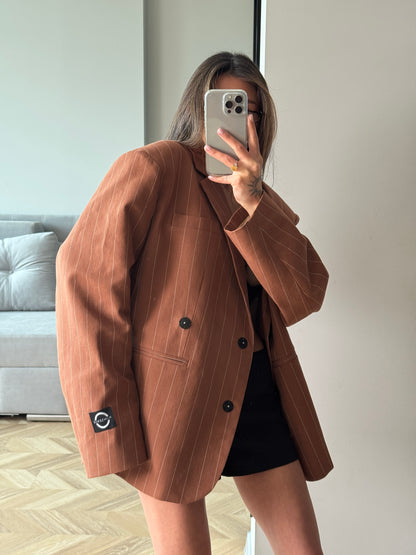 OVERSIZED LINEN TEDDY JACKET