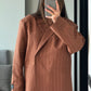 OVERSIZED LINEN TEDDY JACKET