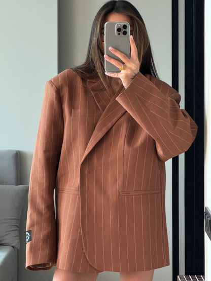 OVERSIZED LINEN TEDDY JACKET