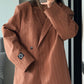 OVERSIZED LINEN TEDDY JACKET