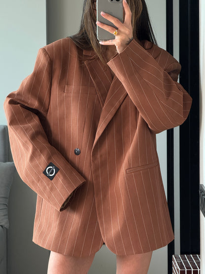 OVERSIZED LINEN TEDDY JACKET