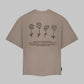 UNISEX T-SHIRT FLOWERS SAND