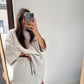 LIGHT GREY DRAWSTRING SHORTS