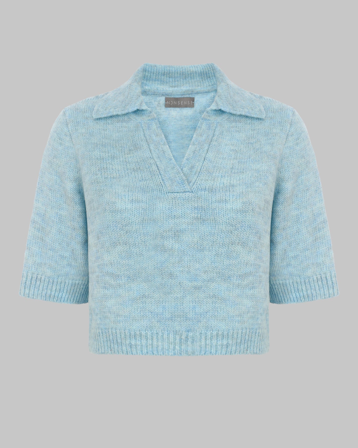 NONSENSE KNITTED POLO BLUE