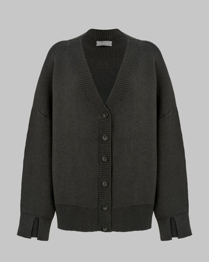 OVERSIZED CARDIGAN NONSENSE ANTHRACITE