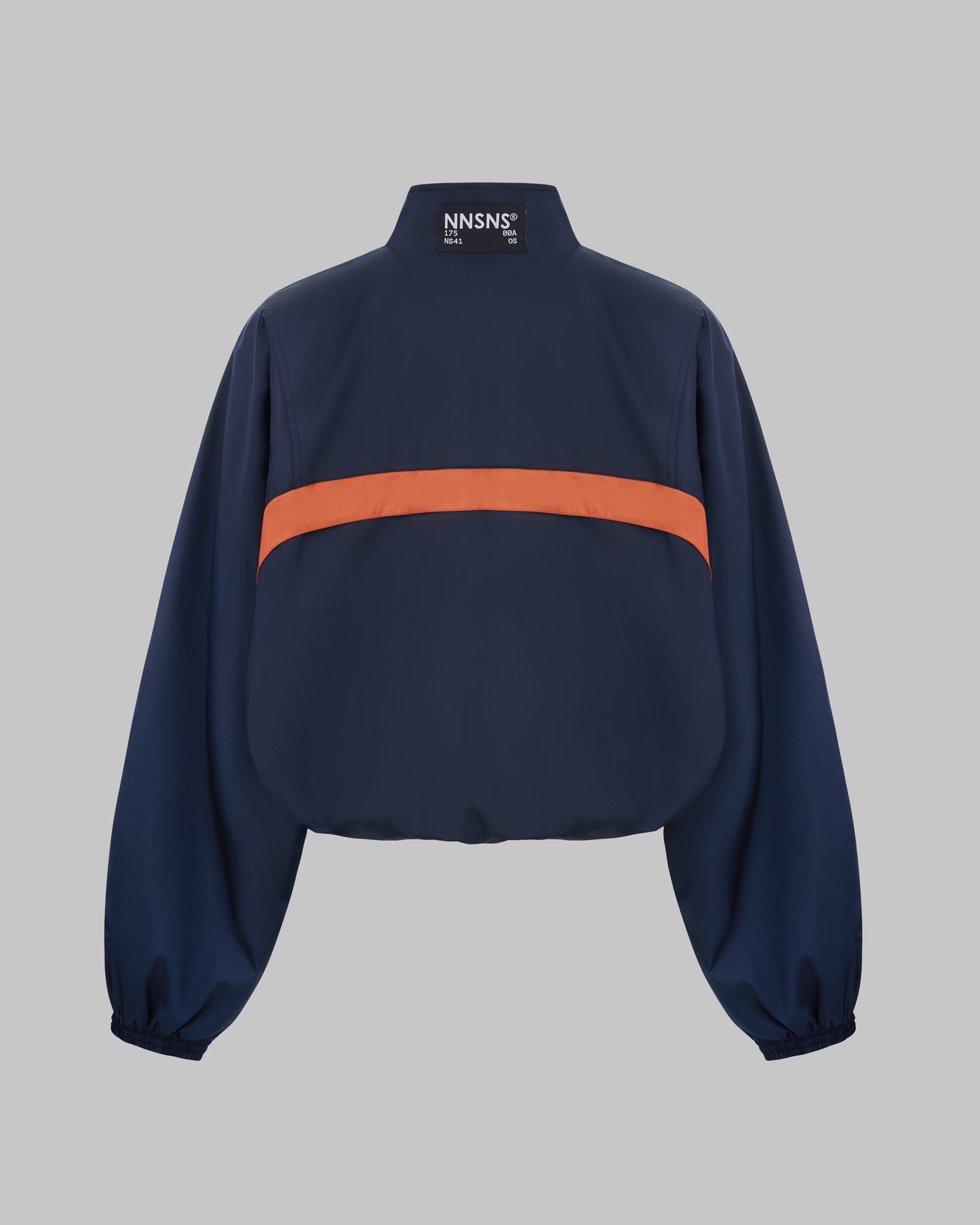 CROPPED WINDBREAKER IN NYLON FAILLE