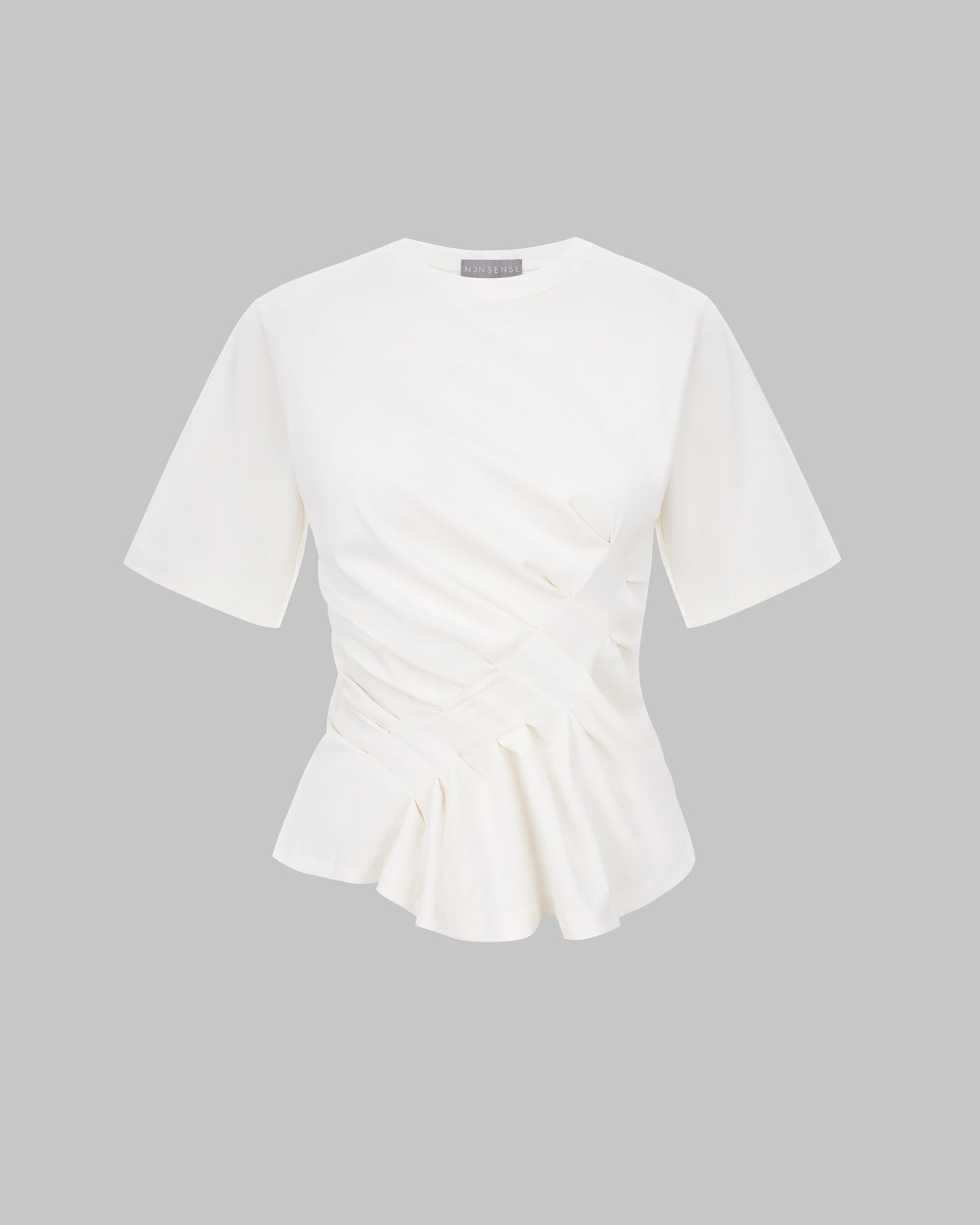 ASYMMETRIC MILK T-SHIRT