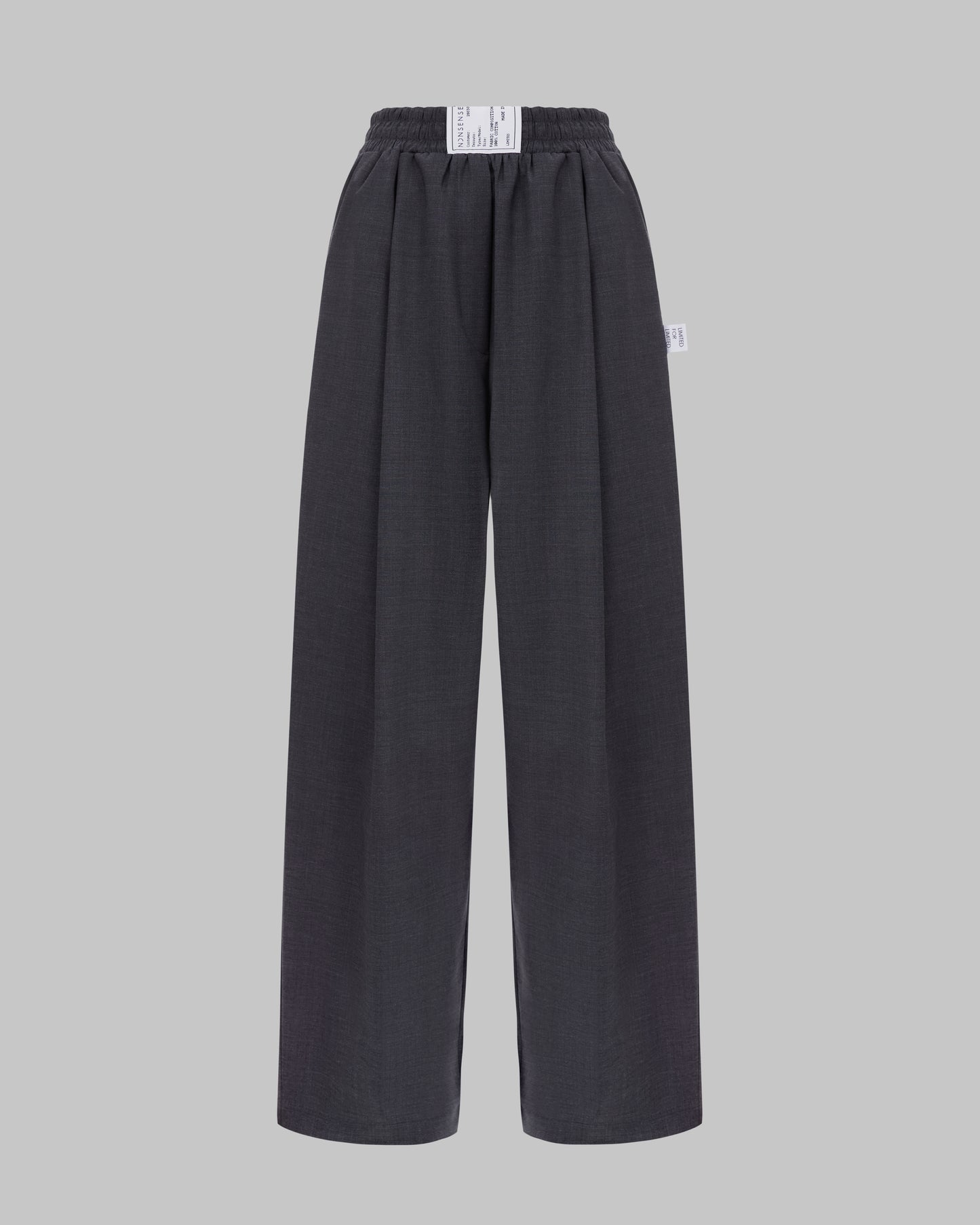 RELAXED PANTS DARK GREY