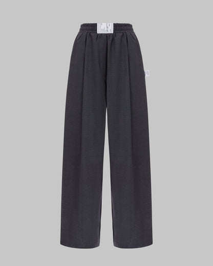 RELAXED PANTS DARK GREY