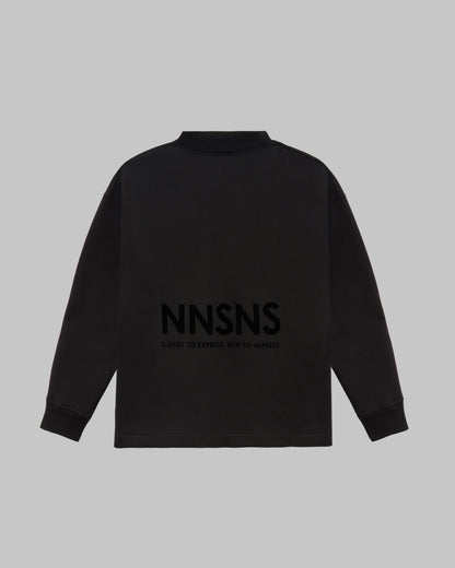 BLACK RELAXED SWEATSHIRT NONSENSE