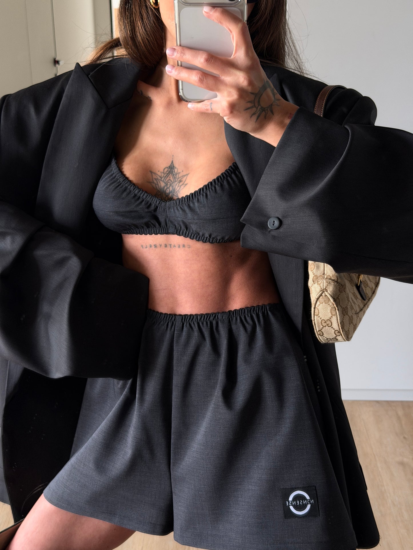 RELAXED SHORTS DARK GREY