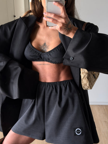 RELAXED SHORTS DARK GREY