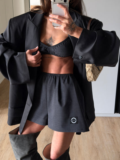 RELAXED SHORTS DARK GREY