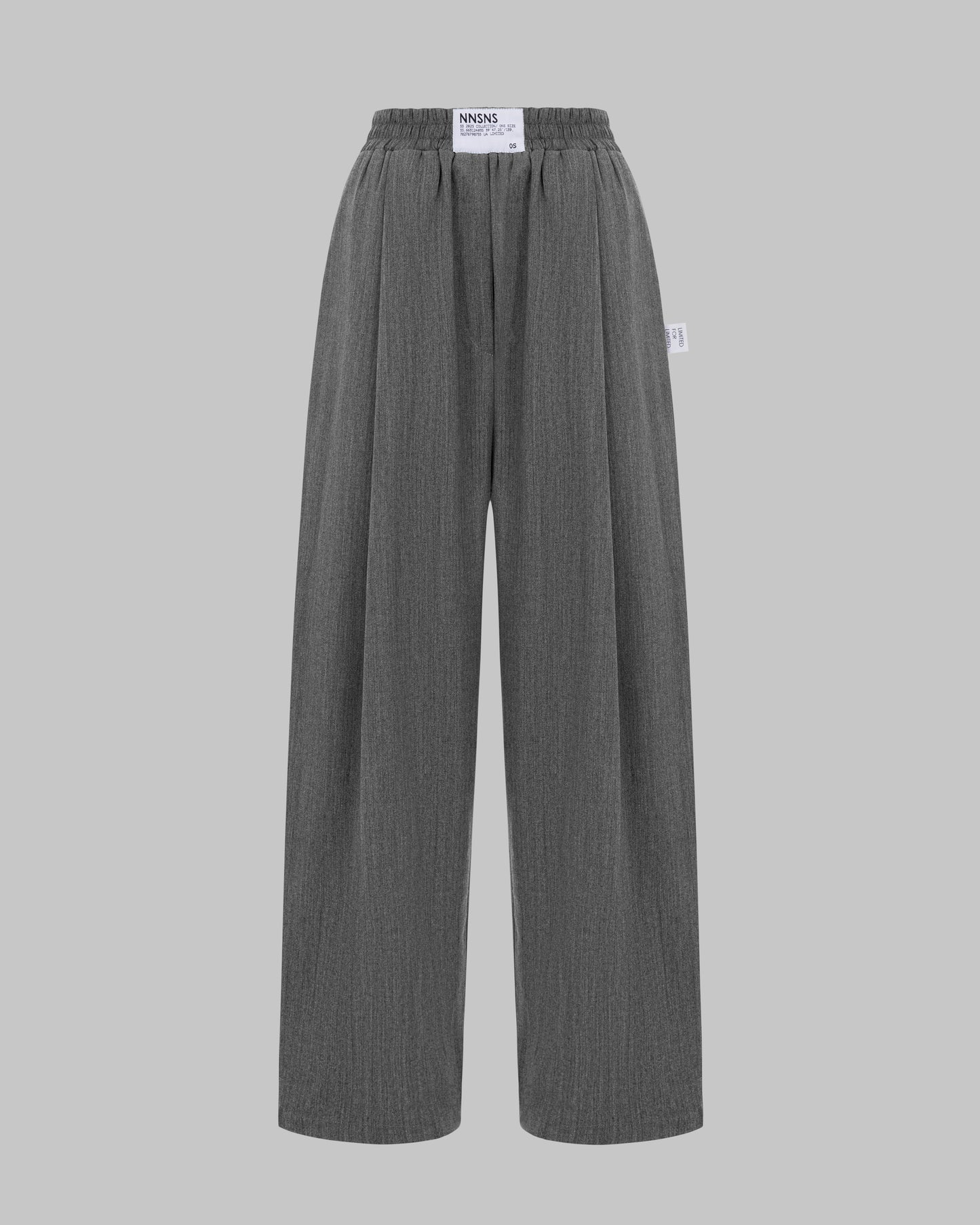 RELAXED  DENIM GREY PANTS