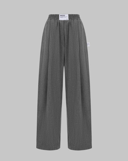 RELAXED  DENIM GREY PANTS