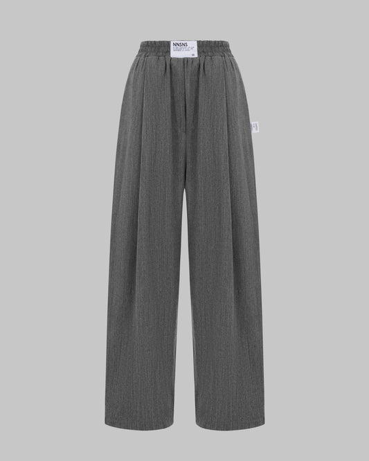 RELAXED  DENIM GREY PANTS
