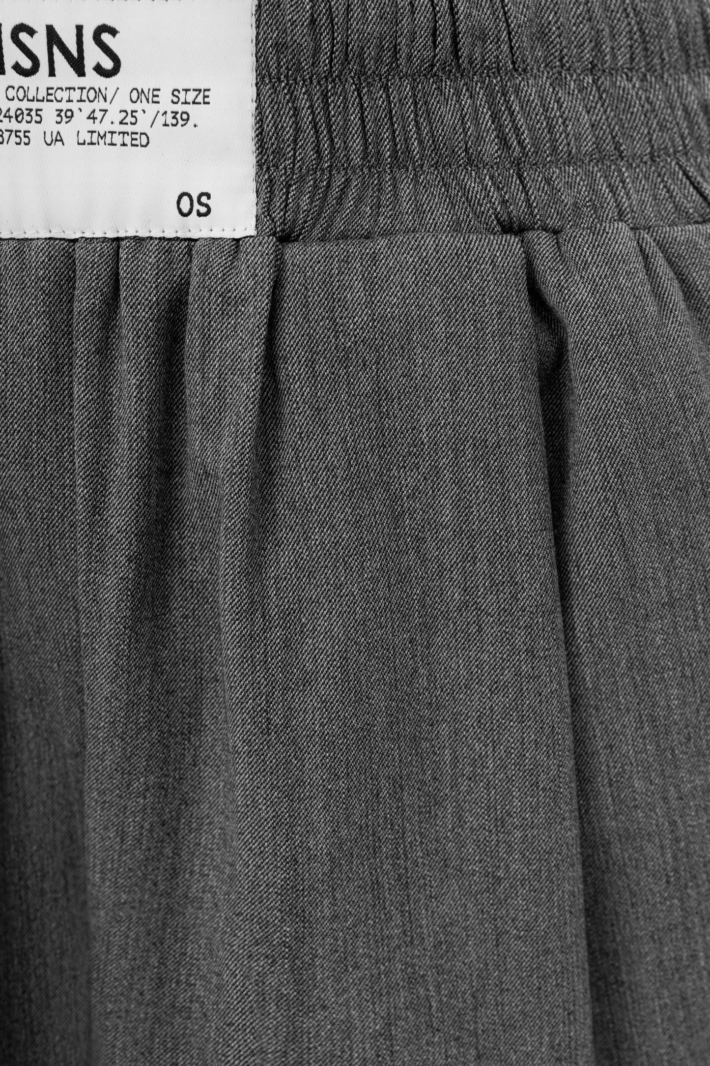 RELAXED  DENIM GREY PANTS
