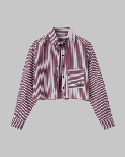 COTTON SHIRT CHAOS BORDO