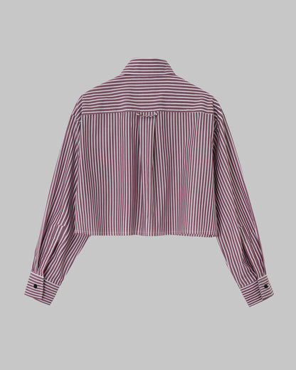 COTTON SHIRT CHAOS BORDO