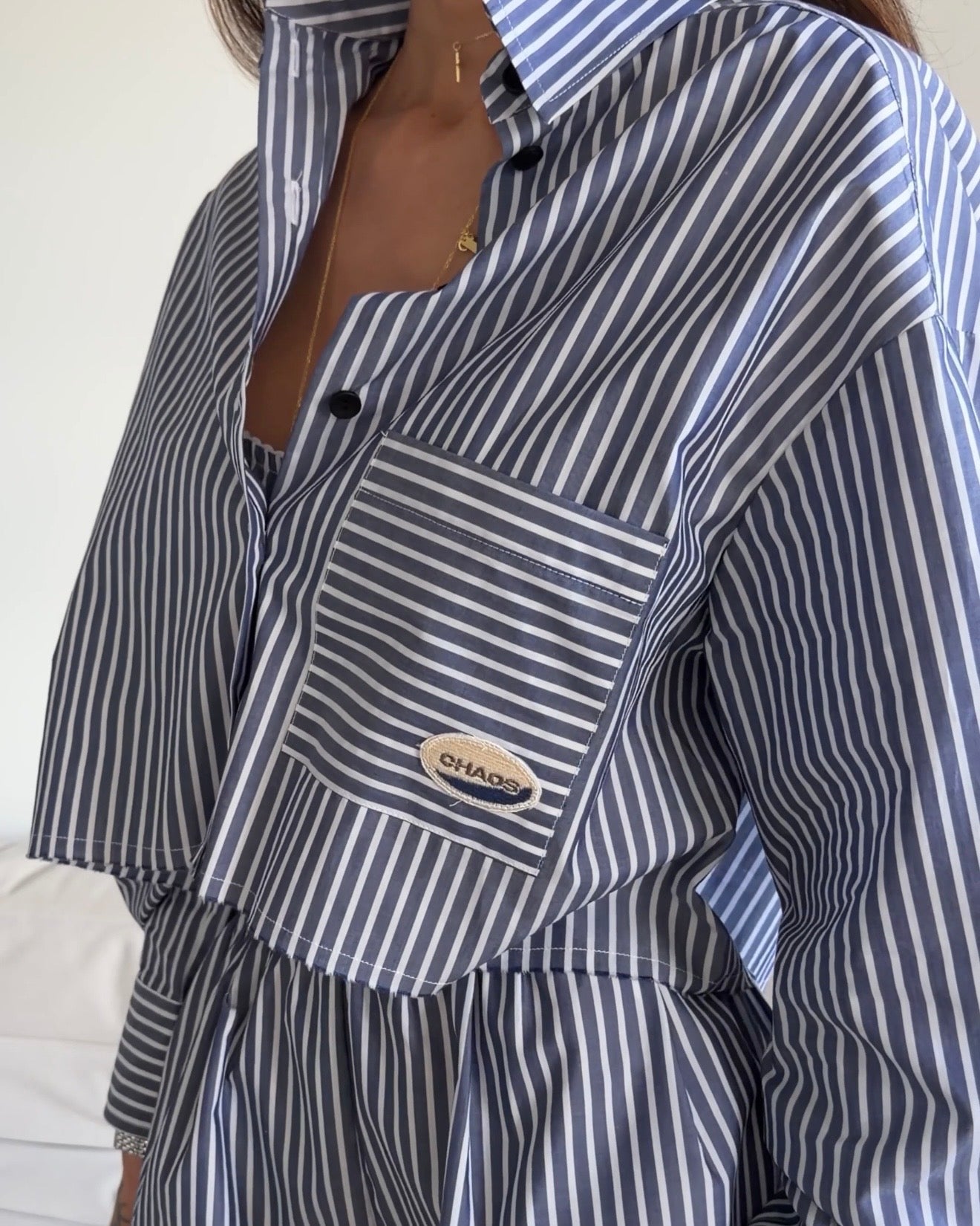 COTTON SHIRT CHAOS BLUE
