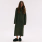 OVERSIZED KNITTED DRESS POLO OLIVE